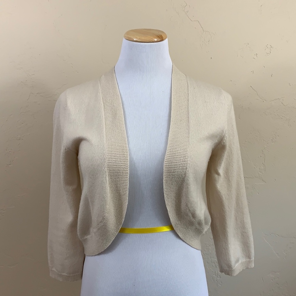Marilyn Moore Cashmere/Silk Cover Up Bolero Shrug